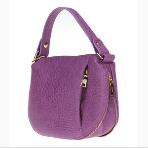 🔥🆕 Purple "The Banker Bag" MoDA Fashion Expandable Circular Hobo Handbag